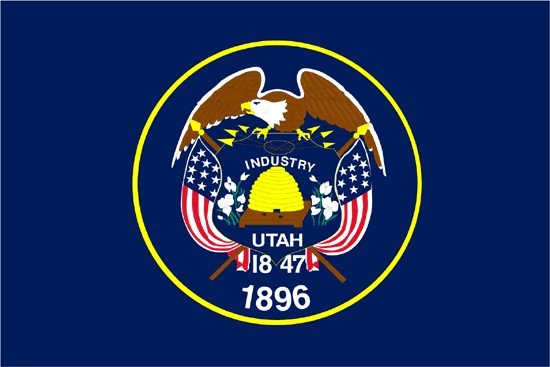 Utah Rayon Stick Flag