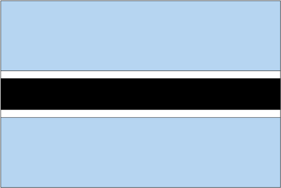 Botswana Nylon Flag