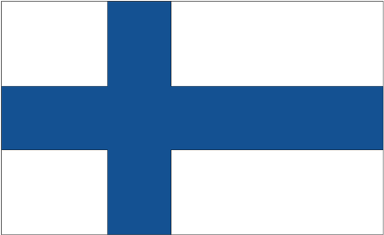 Finland Rayon Stick Flag