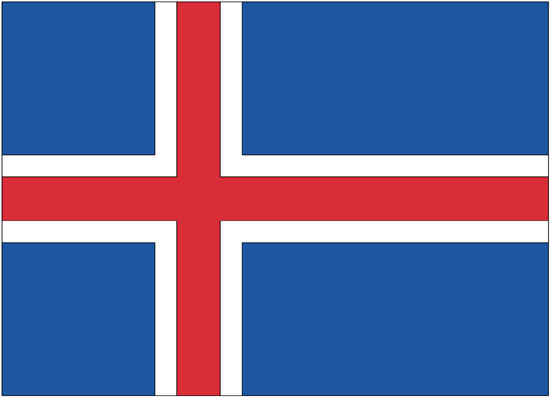 Iceland Govt. Nylon Flag