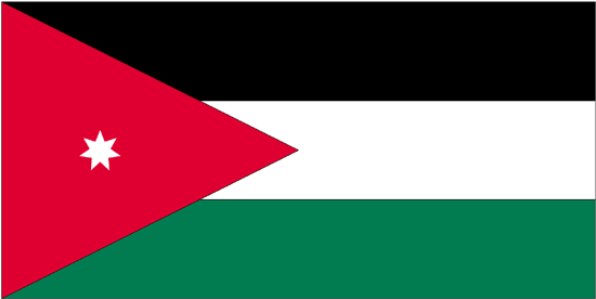 Jordan Govt. Nylon Flag