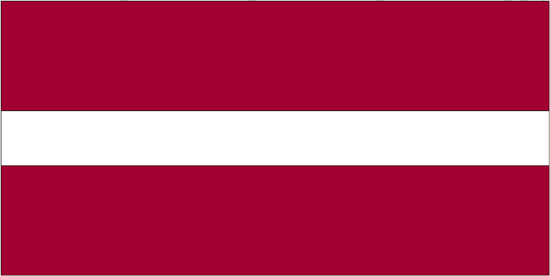 Latvia Rayon Stick Flag
