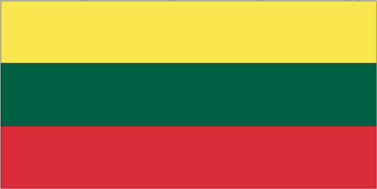 Lithuania Rayon Stick Flag