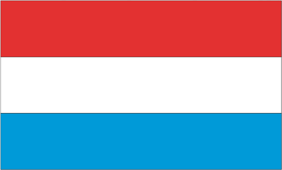 Luxembourg Rayon Stick Flag
