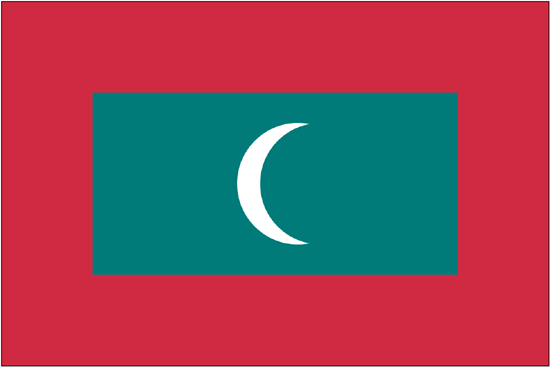 Maldives Govt. Nylon Flag