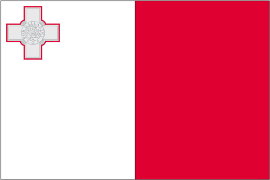 Malta Govt. Nylon Flag