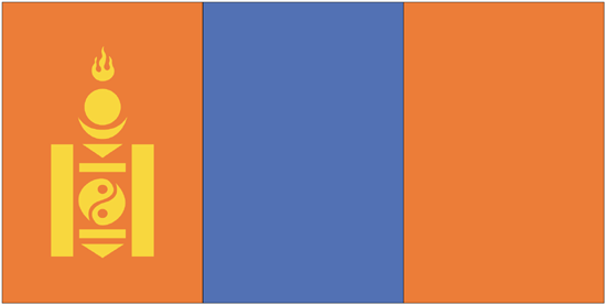 Mongolia Govt. Nylon Flag