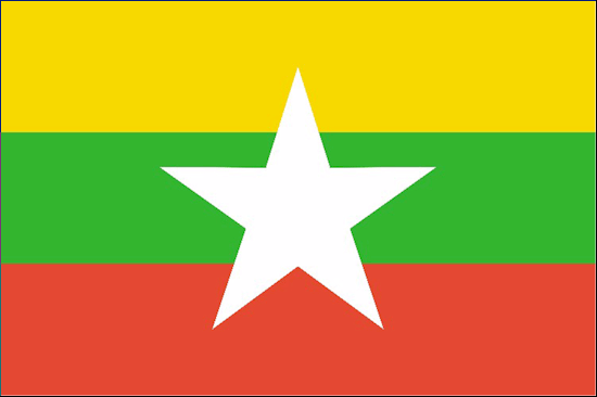 Myanmar Nylon Flag