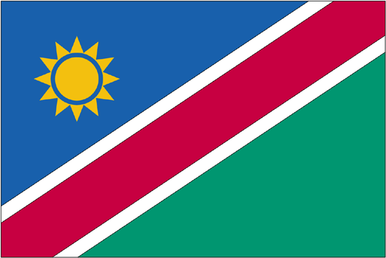 Namibia Govt. Nylon Flag