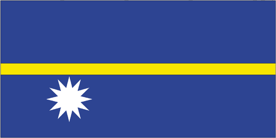 Nauru Nylon Flag
