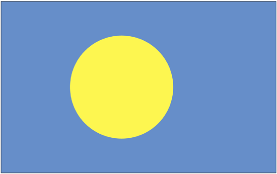 Palau Rayon Stick Flag