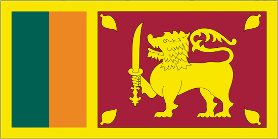 Sri Lanka Nylon Flag