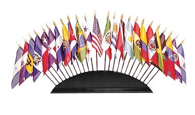 Base for Thirty-Six 4×6 or 8×12 Inch Miniature Flags