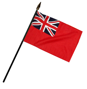 British Red Ensign Rayon Stick Flag