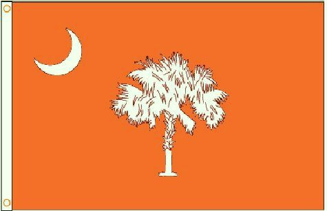 South Carolina Clemson Orange Nylon Flag