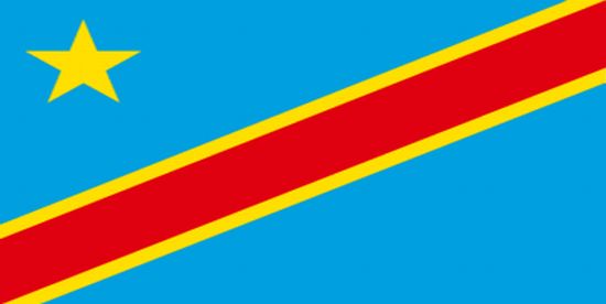 Democratic Republic of Congo Nylon Flag