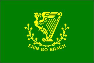 Erin-Go-Bragh Rayon Stick Flag