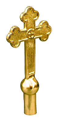 Fancy Brass Church Cross Ornament – $52.00