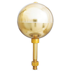 Gold Aluminum Ball with Spindle