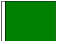 Green Nylon Race Flag