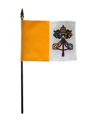 Papal Rayon Stick Flag