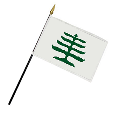 Pine Tree Rayon Stick Flag