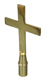 Plain Brass Church Cross Ornament – $65.00