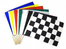 Set of Seven Nylon Race Flags