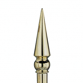 Round Brass Spear Ornament – $64.00