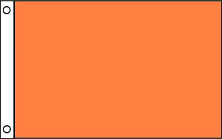 Solid Orange Attention Flag