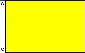 Solid Yellow Attention Flag
