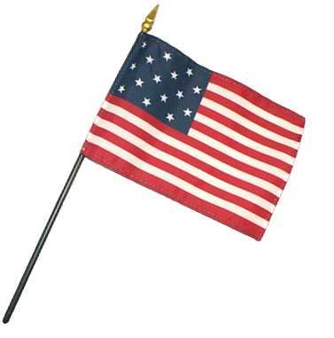 Star Spangled Banner Rayon Stick Flag
