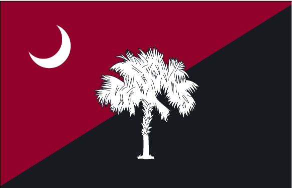 USC South Carolina Garnet and Black Flag