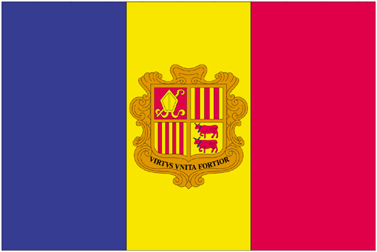 Andorra Govt. Nylon Flag