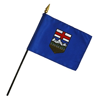 Alberta Rayon Stick Flag