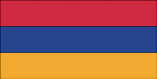 Armenia Rayon Stick Flag